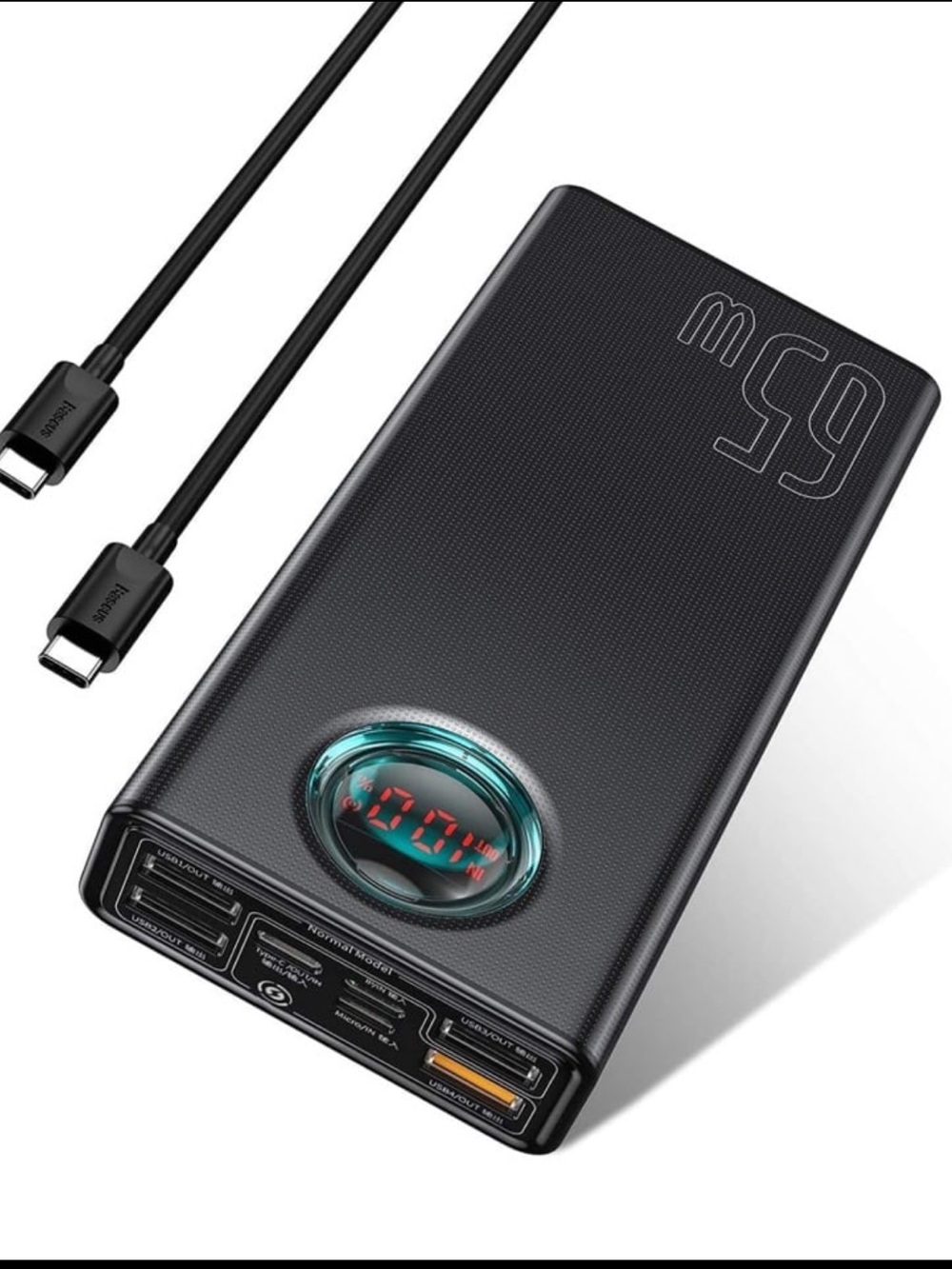 Baseus Portable Charger 30,000mAh Power Bank 65W Battery Pack